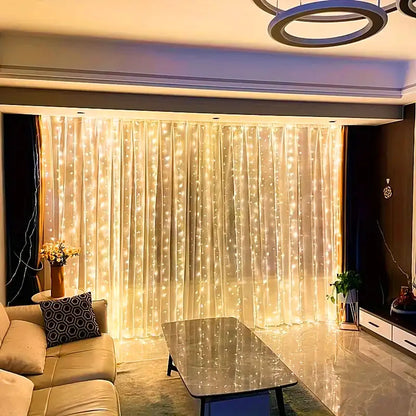 LED Curtain String Lights – Warm & Cozy Decorative Lighting