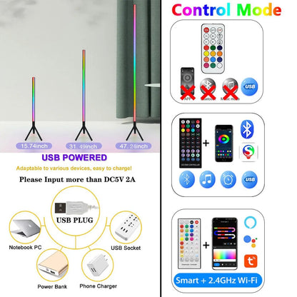 Sound Reactive LED Light Bar – Smart Mood Lighting