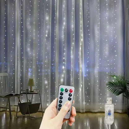 LED Curtain String Lights – Warm & Cozy Decorative Lighting