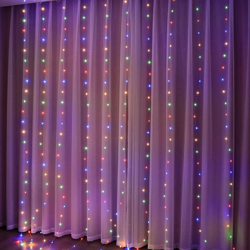 LED Curtain String Lights – Warm & Cozy Decorative Lighting