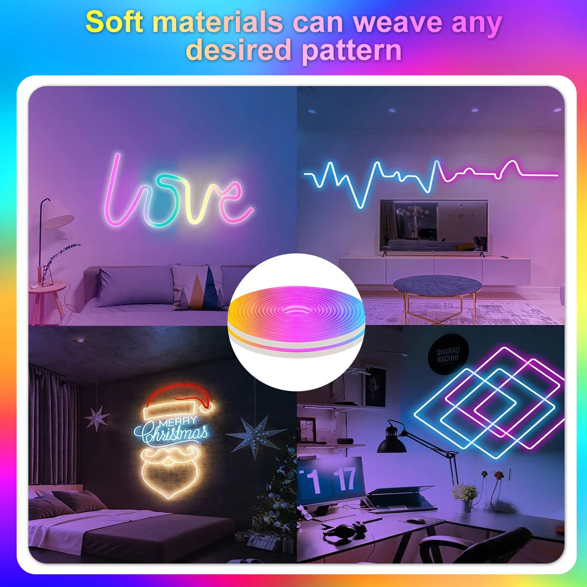 Flexible LED Neon Strip Light – Color-Changing & Waterproof