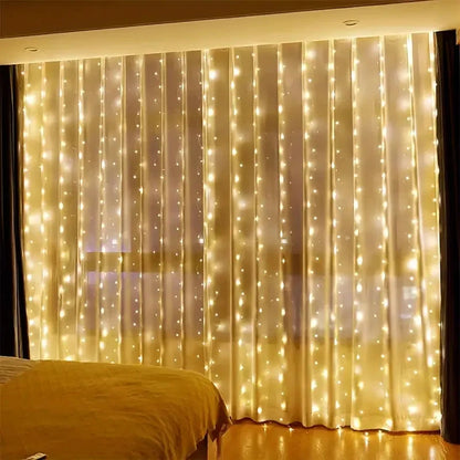 LED Curtain String Lights – Warm & Cozy Decorative Lighting