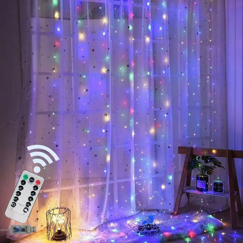 LED Curtain String Lights – Warm & Cozy Decorative Lighting