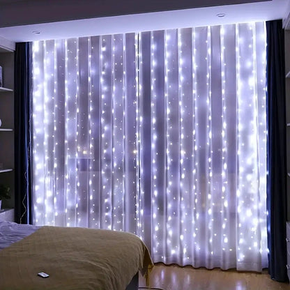 LED Curtain String Lights – Warm & Cozy Decorative Lighting