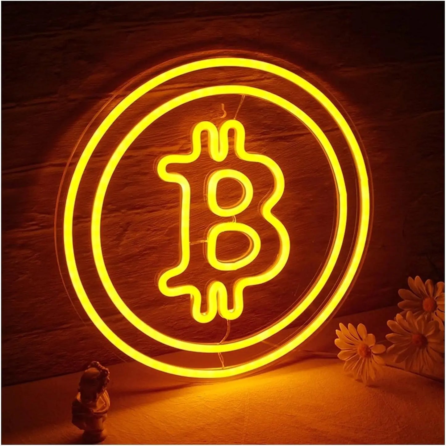 Bitcoin LED Neon Sign – Crypto Desk & Wall Light