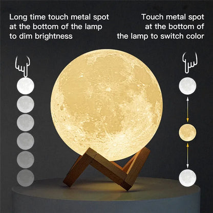 Moon Lamp – LED Night Light with Soft Glow