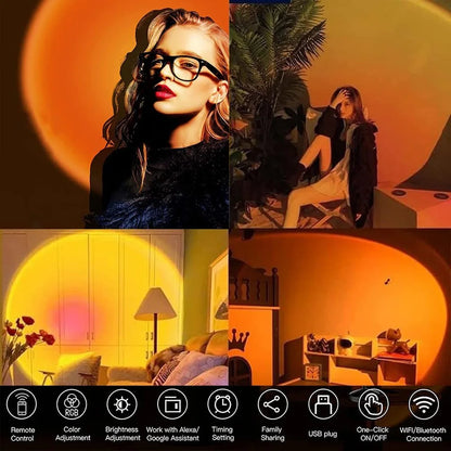 Sunset Lamp – 360° Rotatable Mood Lighting