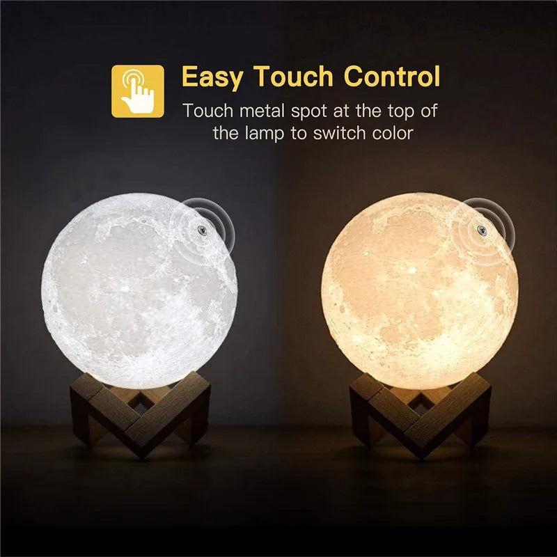 Moon Lamp – LED Night Light with Soft Glow