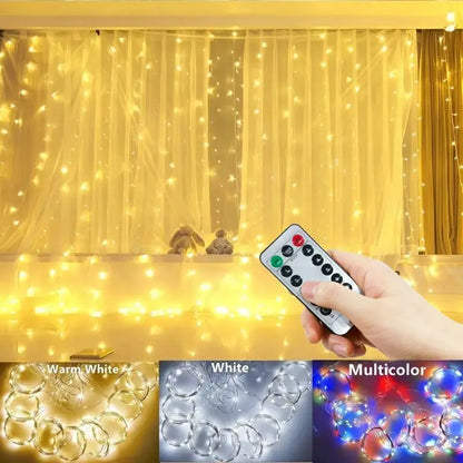 LED Curtain String Lights – Warm & Cozy Decorative Lighting